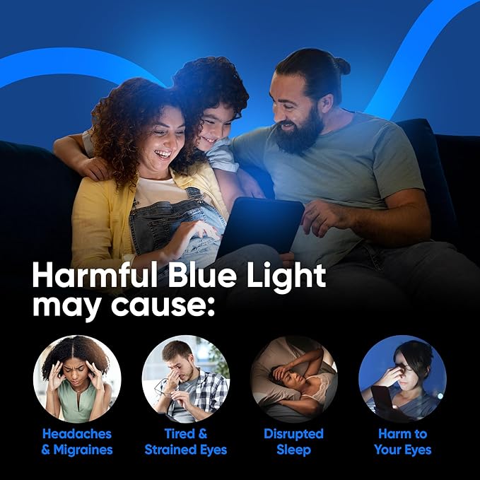 Ocushield Anti Blue Light Tempered Glass Screen Protector for iPhone 16 Pro (6.3") - Protect Your Eyes, Reduce Migraines & Improve Sleep