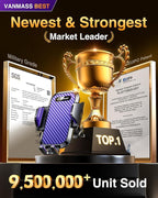 VANMASS Car Phone Holder Mount 2025 Upgraded [Patent Steel-Hook] Car Vent Phone Mount Clip Military-Grade Shockproof Cell Phone Car Mount Handsfree Truck Stand Vent Cradle for iPhone 16 Android,Purple