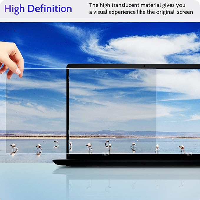 16"&16.1" Laptop Privacy Screen Compatible with Lenovo Hp Dell Acer Asus Thinkpad Envy Xps Computer 16:9 Aspect, Removable Anti Glare Blue Light Filter Protector, Peslv 16 Inch Monitor Security Shield