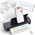 Portable Printer Wireless for Travel，Bluetooth Thermal Printer Support 8.5" X 11" US Letter &Legal, A4&A5 Thermal Paper, Inkless Compatible with iOS, Android & Laptop for Office Car Home
