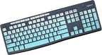Keyboard Cover for Logitech MK370 MK295 MK270 K270 Wireless Keyboard, Logitech MK295 MK270 Keyboard Accesseries, MK370 Keyboard Skin Protector - Gradual Mint