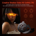 PHOTOOLEX 4 Colors Photography Flashlight, 8400mAh Power Portable Spotlight for Photography, LED Flashlight Aluminum Alloy Light for Video Recording & Vlogging, Sunset Light Rechargeable Flashlights