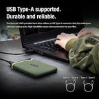 Transcend 2TB USB 3.1 Gen 1 StoreJet 25M3S SJ25M3S Rugged External Hard Drive TS2TSJ25M3S