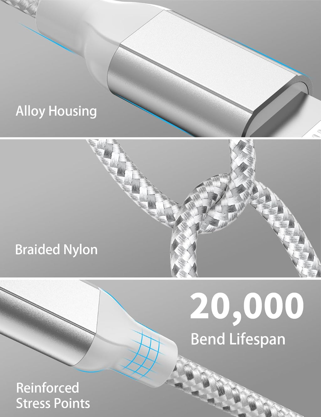 3ft USB C to Lightning Cable 2Pack,[Apple MFi Certified] Power Delivery USB C iPhone Charger Fast Charging, 3 foot Nylon Braided Type C to Lightning Cord for iPhone 14 13 12 11 Pro Max XR XS 8 SE iPad