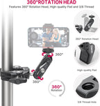 ULANZI Super Clamp Camera Clamp Mount Monitor 360° Ballhead Magic Arm Double Ball Head Adapter with 1/4"-20 & 3/8"-16 Thread ST-07 Phone Tripod Mount