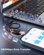 MoKo 4 Pack Lightning Female to USB C Male Adapter,USB-C Lightning Adapter for iPhone Air 17 16 15 Pro Max Plus, iPad Pro/Air, Galaxy,iPhone to USB C Adapter for Data Sync, NOT for Audio/OTG, Pink