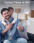 TikTok Scrolling Ring Remote Control, Camera Shutter Remote, Wireless Bluetooth Scrolling Ring for iPhone, iPad, iOS, Android - Pink