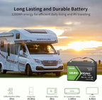 12V 100Ah LiFePO4 Lithium Battery, Group 31, Built-in 100A BMS, Low-Temp Protection, 15000+ Deep Cycles, Lightweight Rechargeable Battery for RV, Solar, Marine, Trolling Motor, Home, Off-Grid