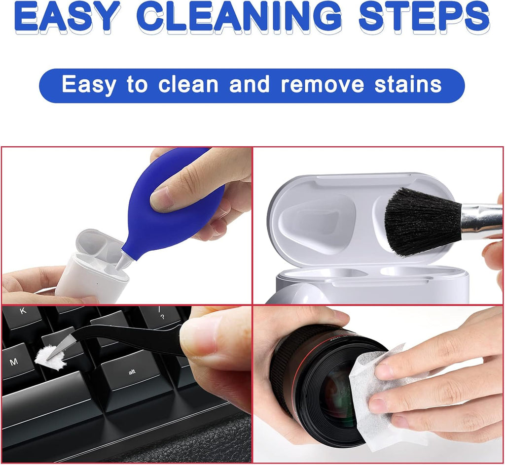 Cell Phone Cleaning Kit, Speaker Cleaner for iPhone, Charging Port Cleaning Tool, Electronic Cleaning kit, Compatible with Airpods Earbuds Camera USB C Lightning Port ipad (140PCS)