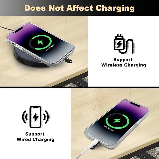 Adjustable Crossbody Phone Lanyard, Universal Phone Wrist Strap and Phone Neck Strap with Tether Tab, Phone Lanyard with Quick Release, Suitable for iPhone and Most Smartphones, Black