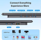 Innoview 23.8” 4K Large Portable Monitor, UHD (3840*2160) 100%sRGB IPS Speakers USB-C HDMI Work Home Second Monitor W/180°Adjustable Stand for Laptop, Desktop, Macbook, Phones, Tablet, PS5/4, Switch