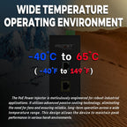 PROCET Gigabit PoE+ Injector Din Rail, 30W Industrial PoE Adapter with Wide Temp -40°F to 149°F, 6KV Surge Protection, AC/DC Input, IEEE802.3af/802.3at, PT-PSE105G-AC