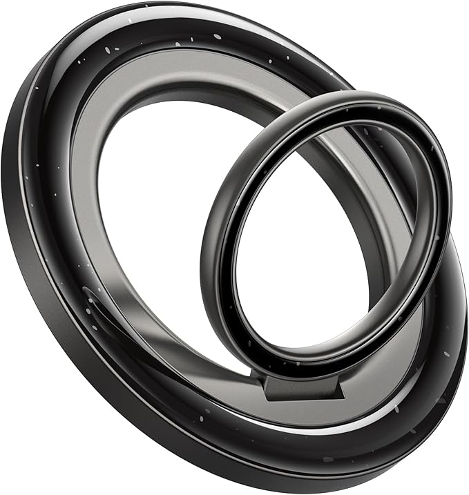 Lamicall [2025 Upgrade Metal Gear Hinge] Magnetic Phone Ring Grip for MagSafe, [4.4lbs Ultra Strong Magnet] Finger Holder Stand, Easily Pull Ring Out, Mag Safe Accessory for iPhone 16 15 14 Pro Max