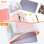 20pcs A3 17x12 Inches Extra Large Zipper Bags, Reusable Mesh Pouches for Office Supplies, Classroom Organization
