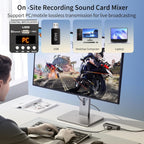 DJ Mixer, TKLBLS Professional 12 Channel Audio Mixer Board with 99-Bit DSP, Sound Board Mixing Console 7-Band EQ Output, USB Audio Interface, Bluetooth 48V Phantom Power For Karaoke Studio Streaming