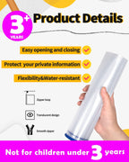 SUNEE Plastic Mesh Zipper Pouch 6x9 in (Black, 12 Packs),Extra Large Water-Resistant Zip Bag for School Office Supplies, Puzzles & Games Organizing Storage