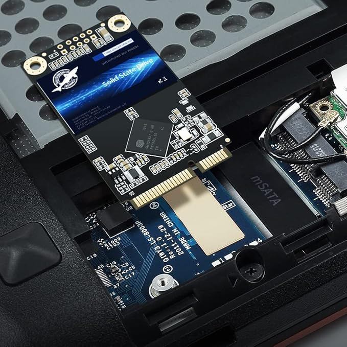 Dogfish mSATA SSD 1TB 3D NAND TLC SATA III 6 Gb/s, mSATA (30x50.9mm) Internal Solid State Drive - Compatible with Desktop PC Laptop - (MSATA 1TB)