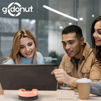 GoDonut – Phone Stand 360 Swivel – Cell Phone Holder + iPad Stand Desk Organizer - Compatible with Tablet, iPhone, Kindle & Most Smartphones – Hunter Green