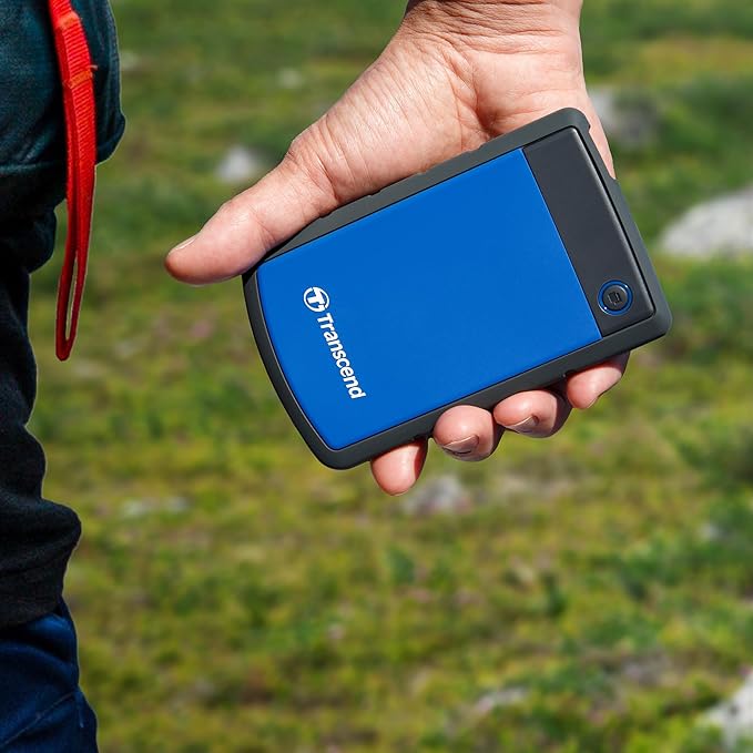 Transcend 1TB USB 3.1 Gen 1 StoreJet 25H3B SJ25H3B Rugged External Hard Drive TS1TSJ25H3B Blue