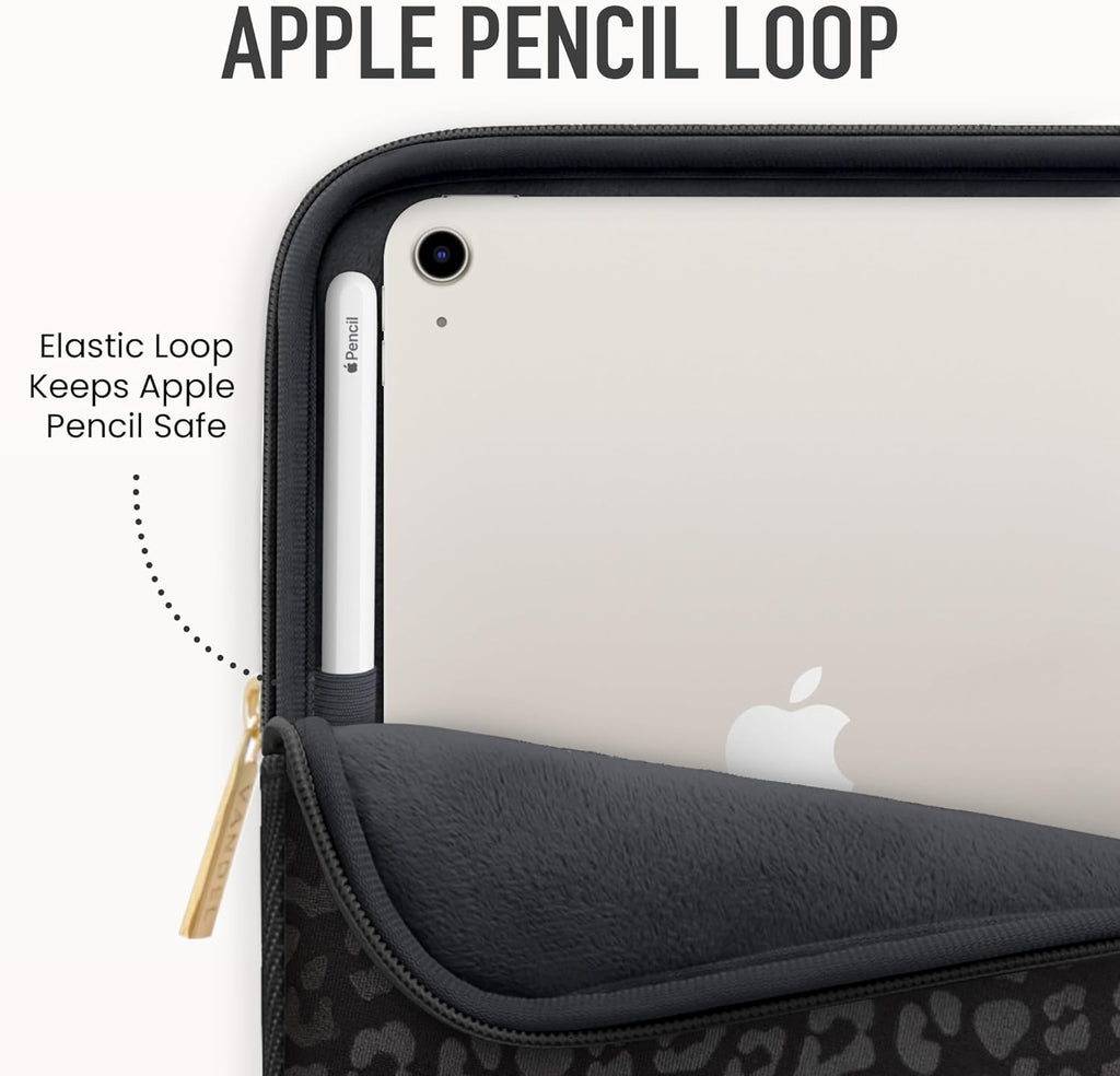 Vandel 9-11 Inch Tablet Sleeve, iPad Sleeve 11 inch Travel Pouch, Fits iPad Pro 11 Inch M4/ 10th Generation 10.9, 9/8th Gen 10.2/ Air 11" 5/4/3 10.9"/10.5", Pro 11 M2, Tab S8/S9