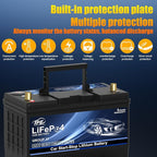 TPE Car Start-Stop Lithium Battery BCI GROUP 27 12V 80AH Car Battery with 1300CCA – High-Performance Automotive Battery with 60 Months Warranty