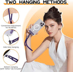 AULEEP Phone Wrist Strap for Women Men - Anti theft Phone Lanyard for Phone Case, iPhone, Cute Phone Wristlet, Hand Strap with 2 Tabs, PhoneChain, Bracelet Strap, Purple