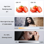 Bi-Color LED Video Light, GVM 200W Photography Lighting with Bowens Mount, Continuous LED Lighting Dimmable 3200K-5600K, CRI97+, APP Control System, YouTube, Portrait Studio Lighting Kit with Softbox