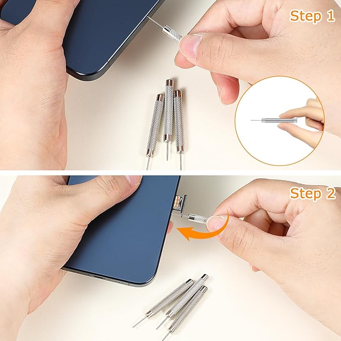 10PCS Sim Card Removal Tool Phone Tray Ejector Tool Sim Card Pin Needle Remover, Sim Card Key Compatible with Phone All Smartphones Models Cell Phone Ejector Opener (10)