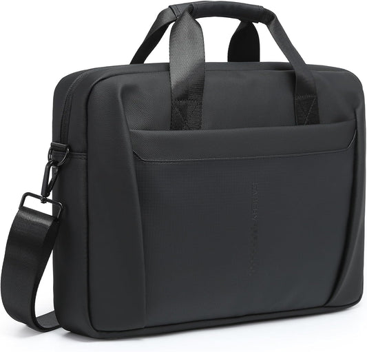 13-14 Inch Laptop Shoulder Bag Business Briefcase Water Resistant Computer Messenger Bags Compatible with MacBook Pro 14, MacBook Air 13 M4, HP, Dell, ASUS Notebook, Black