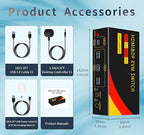 2*DP+1*HDMI KVM Switches 3 Monitors KVM Switch 2 Monitors 2 Computers Display Port，8K@60HZ,USB3.0,kvm displayport 2 Computers 3 Monitors Dual Monitors Support Extended and Copy Mode,Share USB Devices