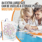 24pcs Mesh Zipper Pouch Bags Puzzle Storage Bags, A4 13x9 Inches Large Reusable Zipper Pouches for Classroom Organizing Board Game Home Organization