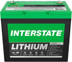 Interstate Batteries 12V 60Ah Group Size 24M Lithium Deep Cycle LiFePO4 Marine/RV Battery, Maintenance Free, Lightweight, Ideal For Boats, RV Camping, Off-Grid, Yachts (Li24M12V60)