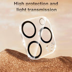 Fotbor [3+3 Pack for iPhone 15 Pro Max Screen Protector, Anti-Blue Light, [Eye Protection] 9H+ Tempered Glass with Camera Lens Protector Anti-Glare