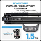 Fotopro 68" Carbon Fiber Travel Tripod, Heavy Duty Camera Tripod with Ball Head, Detachable Monopod with Quick Release Plate and Bag, Load up to 12KG/26lbs