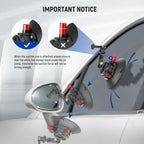 NEEWER 6" Suction Cup Camera Mount Compatible with GoPro, Metal Car Windshield Dash Ball Head Magic Arm with Action Cam Adapter Cleaning Cloth for DSLR Phone Holder, for POV Video Recording, CA013