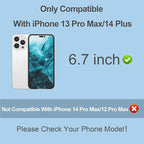 Compatible for iPhone 13 Pro Max Privacy Screen Protector/iPhone 14 Plus Screen Protector 6.7 Inch, Purple Gradient Anti Spy Anti Blue Light HD Tempered Glass Easy Installation