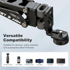 Came-TV Camera Suction Mount Suction, Multifunctional Shock Absorber Arm Video Stabilizer for Pocket 2, Pocket 3, OSMO, Cup Camera Mount, 1/4" Mounting Holes Car Mount & for 360 Action Camera