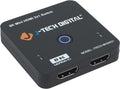 J-Tech Digital 8K HDMI 2.1 Mini Switch 2 in 1 Out 48Gbps 8K 60Hz 4K 120Hz HDR / HDR10 HDMI Switcher for Xbox PS5 BluRay with Auto Switch [JTECH-8KSW21]