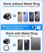 [Military-Grade]VANMASS for MagSafe Car Mount [2025 Upgraded Strongest Magnets] Magnetic Phone Holder Suction Cell Stand for Dashboard Windshield Vent,Truck Cradle for iPhone 16 15 14 13 12 11 Android