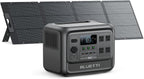 BLUETTI Elite 100 V2 Solar Generator with 200W Solar Panel (Ships Separately), Portable Power Station 1024Wh w/ 4 1800W AC Outlets, 35% Smaller, Ideal for Camping, Emergencies, Backup Power (2025 New)
