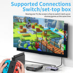 Video Selector Boxes， 8K@60Hz Splitter, bi-Directional 8K HD switcher 2 in 1 Out, Support 3D, HDR, Compatible with laptops, PC, Xbox Series, projectors, TV Monitors DSLR Cameras,