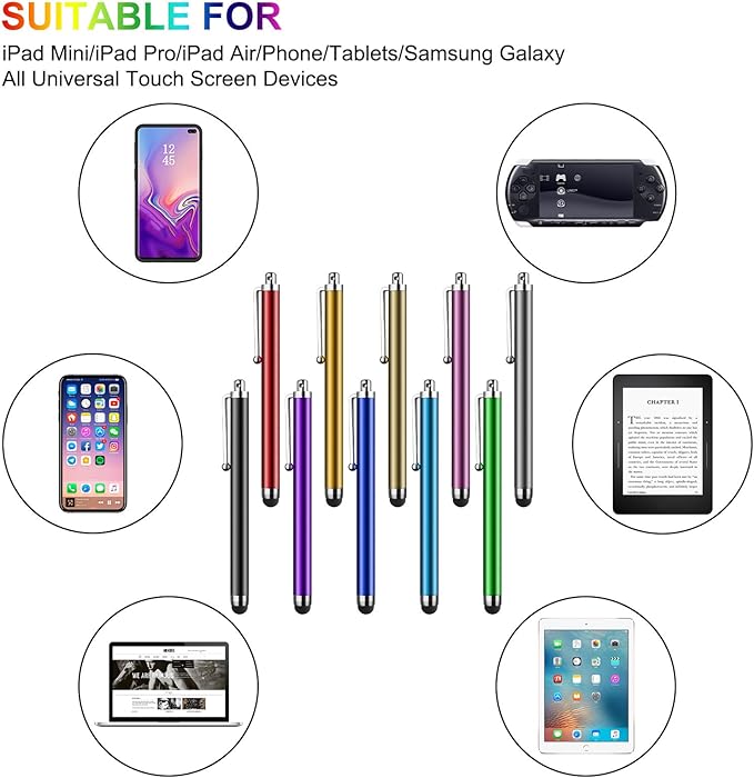 Stylus Pens for Touch Screens,SLKIJDHFB 20 Pack Universal Capacitive Touch Screen Pens for iPad,Tablets,Samsung Galaxy,Smartphones,All Universal Touch Screen Devices
