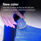 Crucial X10 6TB Portable SSD, Up to 2,100MB/s, USB 3.2 USB-C, External Solid State Drive, Compatible with Windows, Mac & Android, Durable Storage for Games, Photos & Files, Blue - CT6000X10SSD9-02