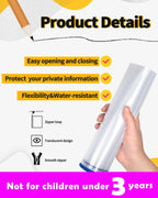 SUNEE Mesh Zipper Pouch 7x11 in (Black, 30 Packs), Mesh Bags with Zipper for School Office Supplies, Puzzles & Games, Travel Accessories, Waterproof Zipper Pouches for Organizing