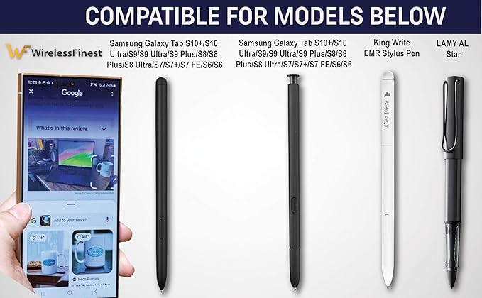 Soft Metal Nibs Tips Replacement For Samsung Galaxy Tab S10 Ultra Spen S9 S8 S7 S10+ S9+ S8+ Tab S9 Ultra S6 Lite S24 S23 S22 Ultra Note 9 Note 8 S Pen King Write + Tool, 10Pcs Standard + 2 Pcs Metal