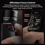 SmallRig Focus Control Dual Grip for DJI RS 2 / RS 3 Pro/RS 4 Pro Gimbal Stabilizer, Dual Handle with NATO Rail, Joystick Operation, Mode Switching, Centering/Locking, Max Load 17.6lb(Not for RS4)