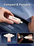MFi Certified 512GB Flash Drive for iPhone iPad, IMKAR Memory Stick Storage for Photos Videos, Compatible with iPhone iPad Android and PC, Plug and Play No Application Required (Rose Gold)