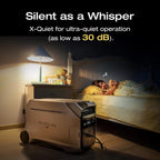 EF ECOFLOW DELTA Pro 3 Portable Power Station, 4096Wh LFP Battery, Expandable to 48kWh, 120/240V 4000W AC Output, Solar Generator for Home Use, Camping Accessories, Emergencies, Power Outages, RVs