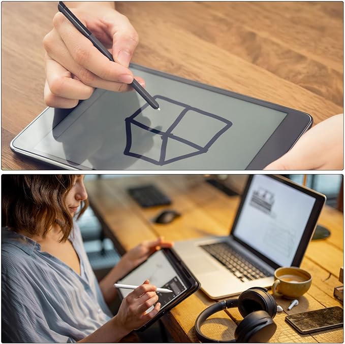 MECCANIXITY 2pcs Stylus Pens for Touch Screens Hexagon Crayon Stylus Pen Universal Capacitive Stylus for All Touch Screen Devices, 3.8" Yellow