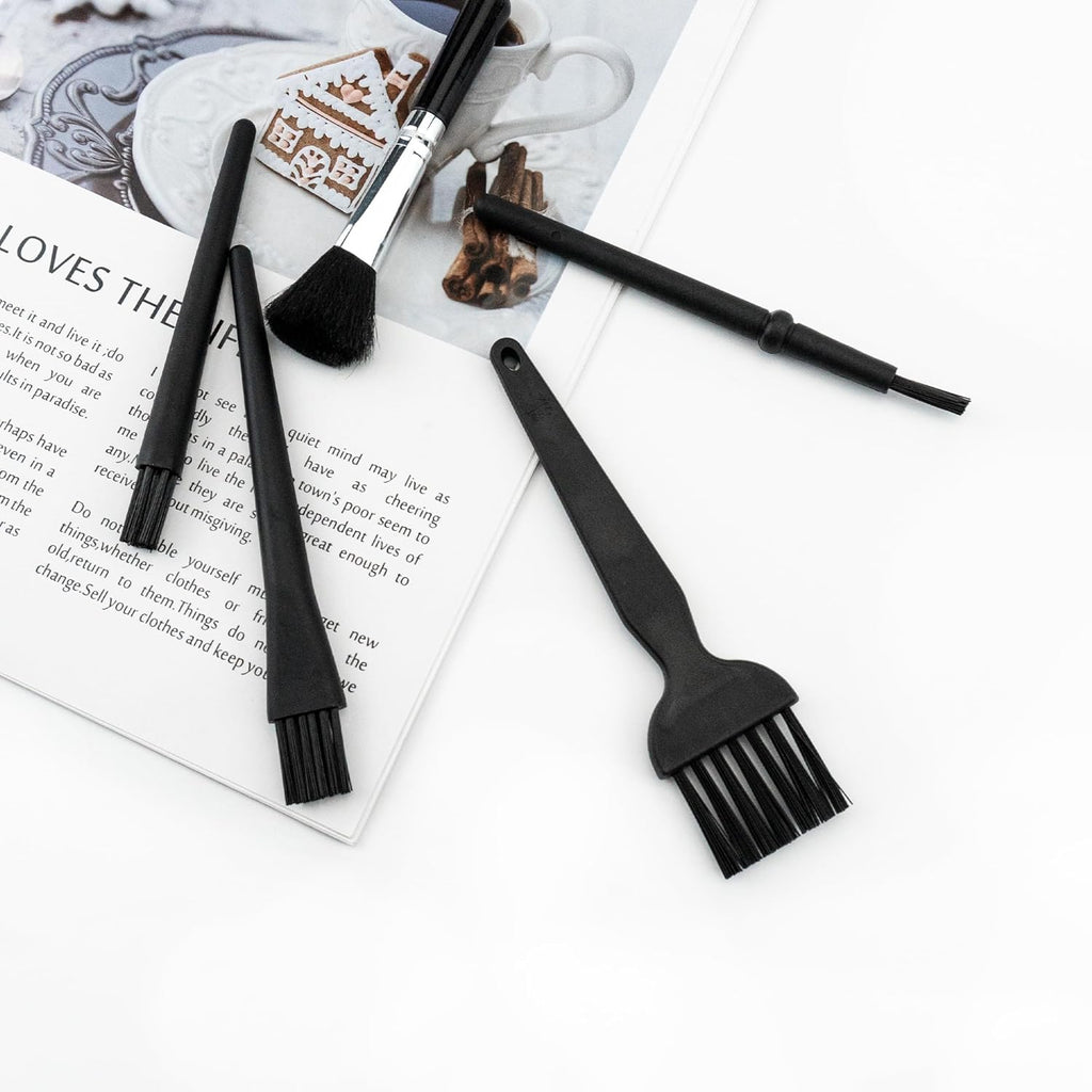 5 PCS Mini Keyboard Cleaning Brushes Kit, PP Handle Nylon Anti Static Electronic Dust Cleaning Brush for Computer Keyboard Motherboard Camera Small Space